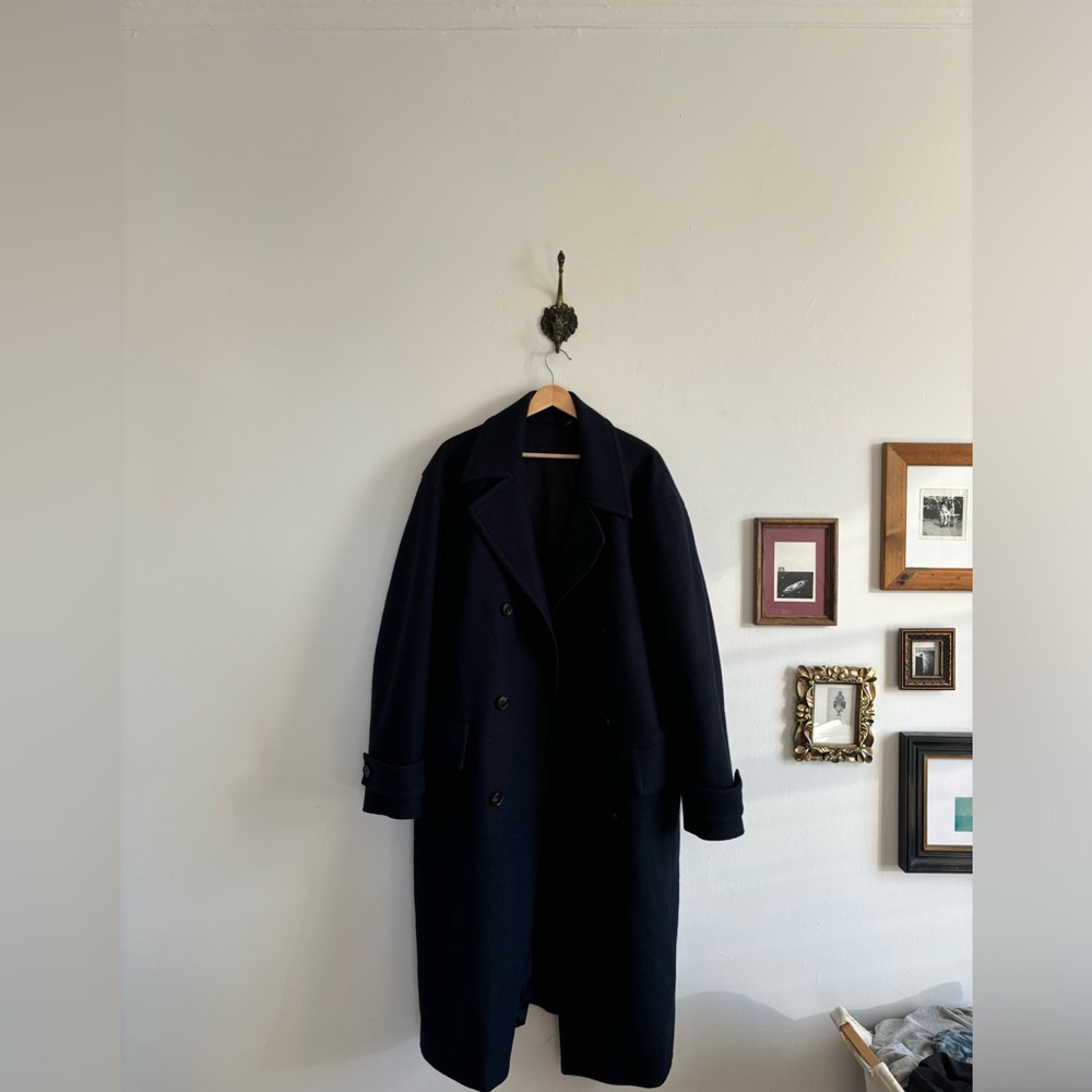 Cos wool double breasted overcoat